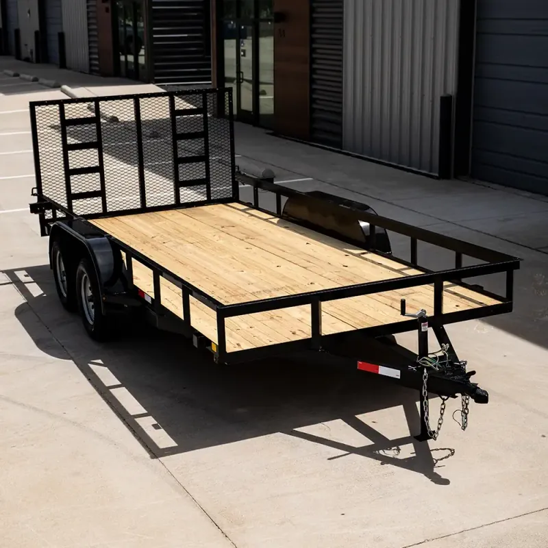 16-foot utility trailer from Hitch Please Trailer Rental in Krugerville, Texas